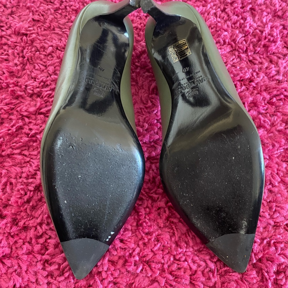 Navyboot Moss Green High Heels View 5